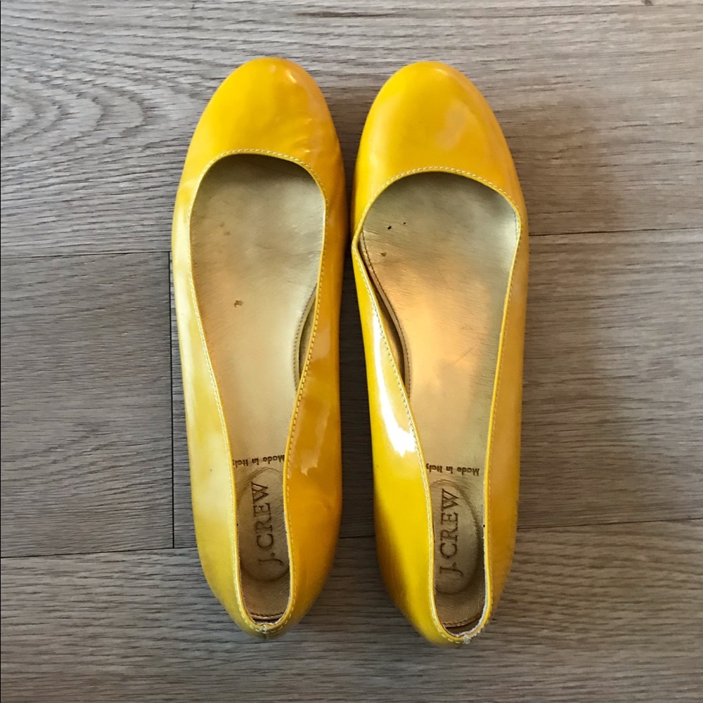 J Crew Yellow Flats